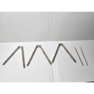 Vintage HMQ Metal Nutcracker with 2 Picks Lot Of 3